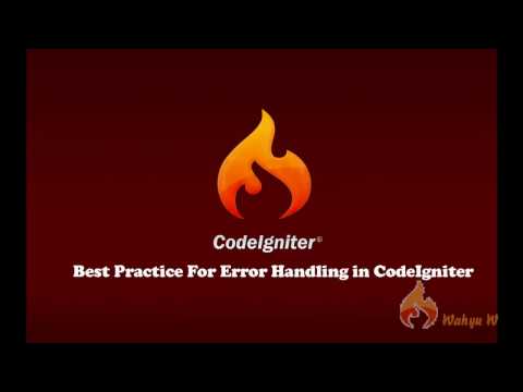CodeIgniter Tutorial : Best Practice for Error Handling in Codeigniter