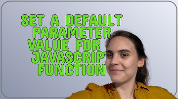 Set a default parameter value for a JavaScript function