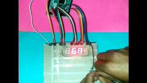 CONTADOR DE -99 A 99 CON DISPLAY, ARDUINO Y POTENCIOMETRO DE PRESCISION