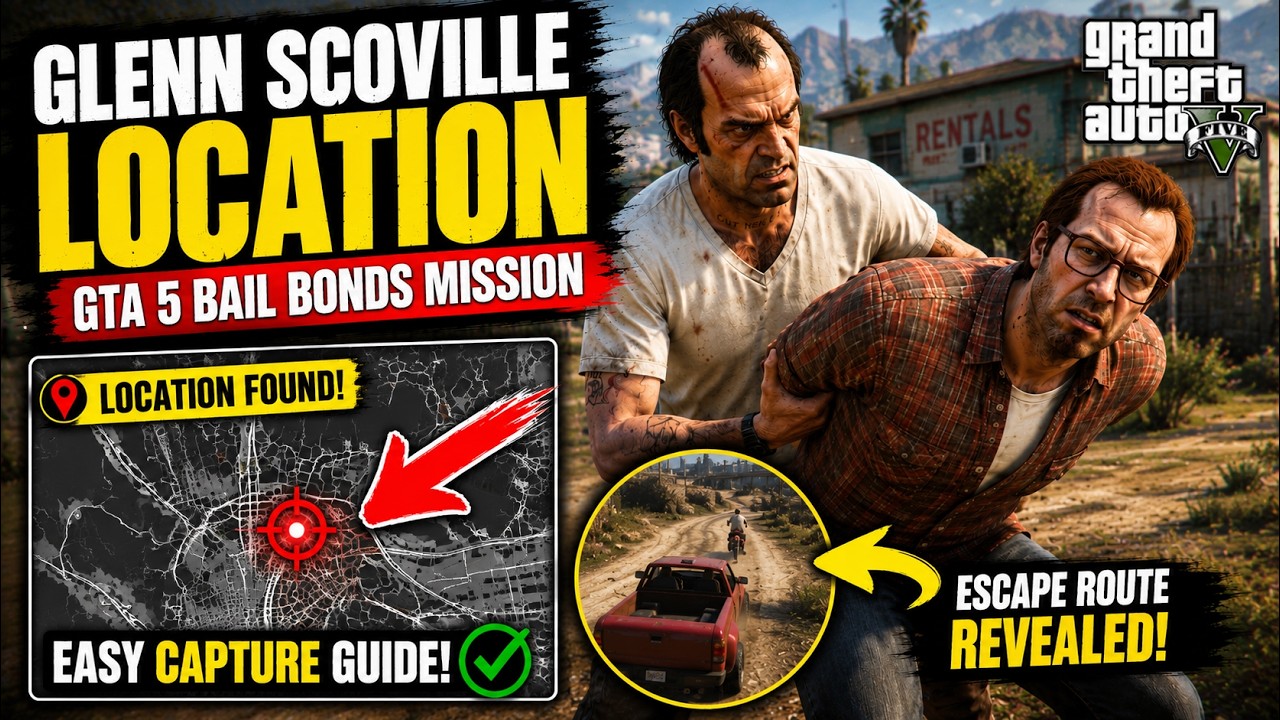 GTA 5 How To Find Glenn Scoville Bail Bonds Mission Guide Trevor 