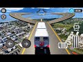 Crazy bus stunts driver simulator  impossible tracks coach bus stunts driving  android gameplay 6