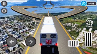 Crazy Bus Stunts Driver Simulator - Impossible Tracks Coach Bus Stunts Driving : Android Gameplay #6 screenshot 1