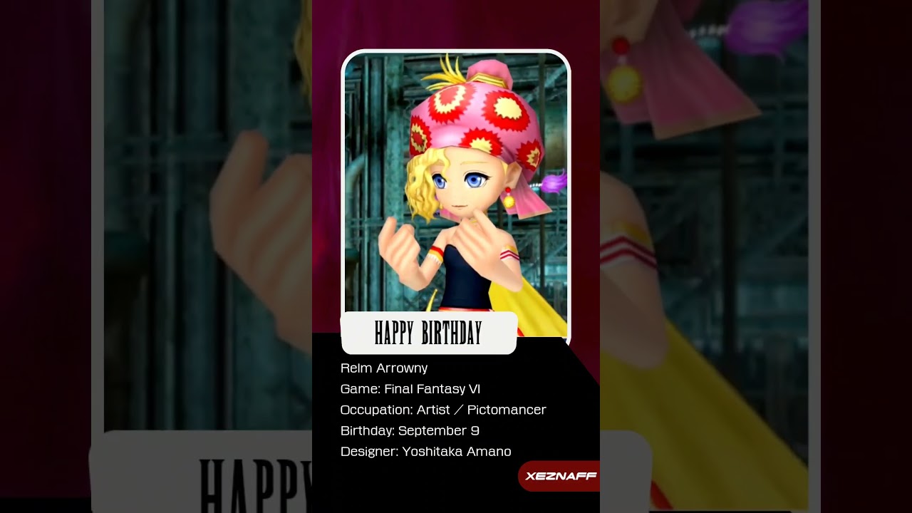 Happy Birthday: Relm Arrowny (Final Fantasy VI)