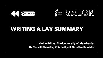 Writing a Lay Summary