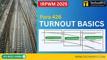 Turnout Basics in Indian Railways | Switch, Lead, Crossing & Turn-in Curve | IRPWM Points & Crossing
