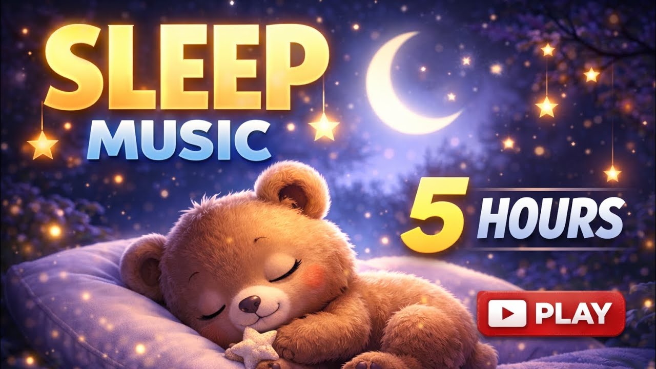 5 Hours Relaxing Sleep Music – Piano & Rain for Babies and Adults