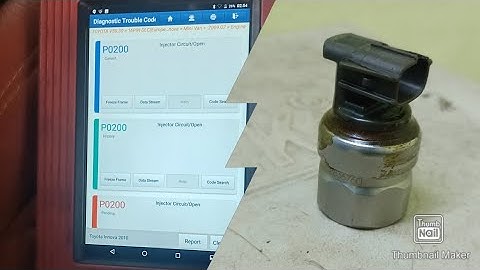 Toyota Innova car P0200 injector circuit open fault clear