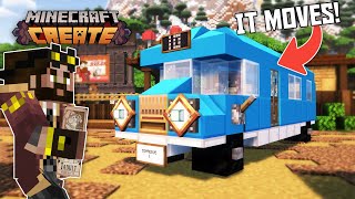 I built a 4000 BLOCK BUS ROUTE in Minecraft Create Mod!