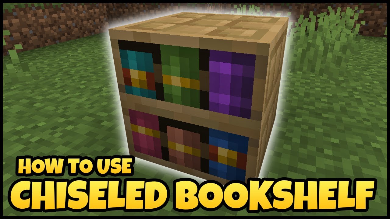 If chiseled bookshelves let us customize the colors of books, they can be  really cool for pixel art! A lot of detail in a small area :D : r/Minecraft