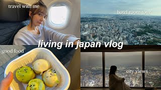 i'm living in japan for a month💌 hotel room tour, exploring tokyo, travel with me, city views