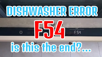 How to fix F54 error and repair your dishwasher. Service error F54.