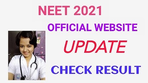 HOW TO CHECK RESULT FROM OFFICIAL WEBSITE //NEET 2021 RESULT