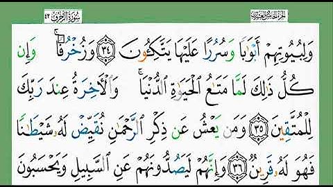 43-سورة الزخرف/القارئ الشيخ الزين محمد أحمد "alqari Sheikh Al-Zain Muhammad Ahmed
