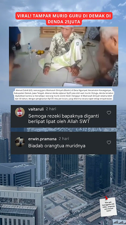 VIRAL! guru di DENDA 25JT😭 setelah tampar murid#shorts #viral