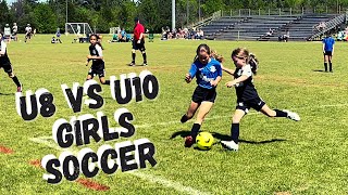 U8 Vs U10 GIRLS SOCCER GAME screenshot 5