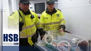 Policías De Bogotá Salvaron De Morir A Bebé Que Fue Abandonado Desnudo En La Calle
