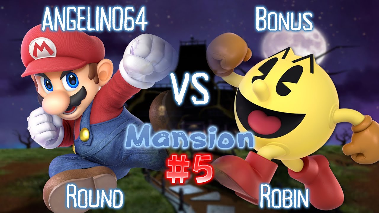 Yeli's Mansion #5 - ANGELINO64 (Mario) vs. Bonus (Pac-Man)