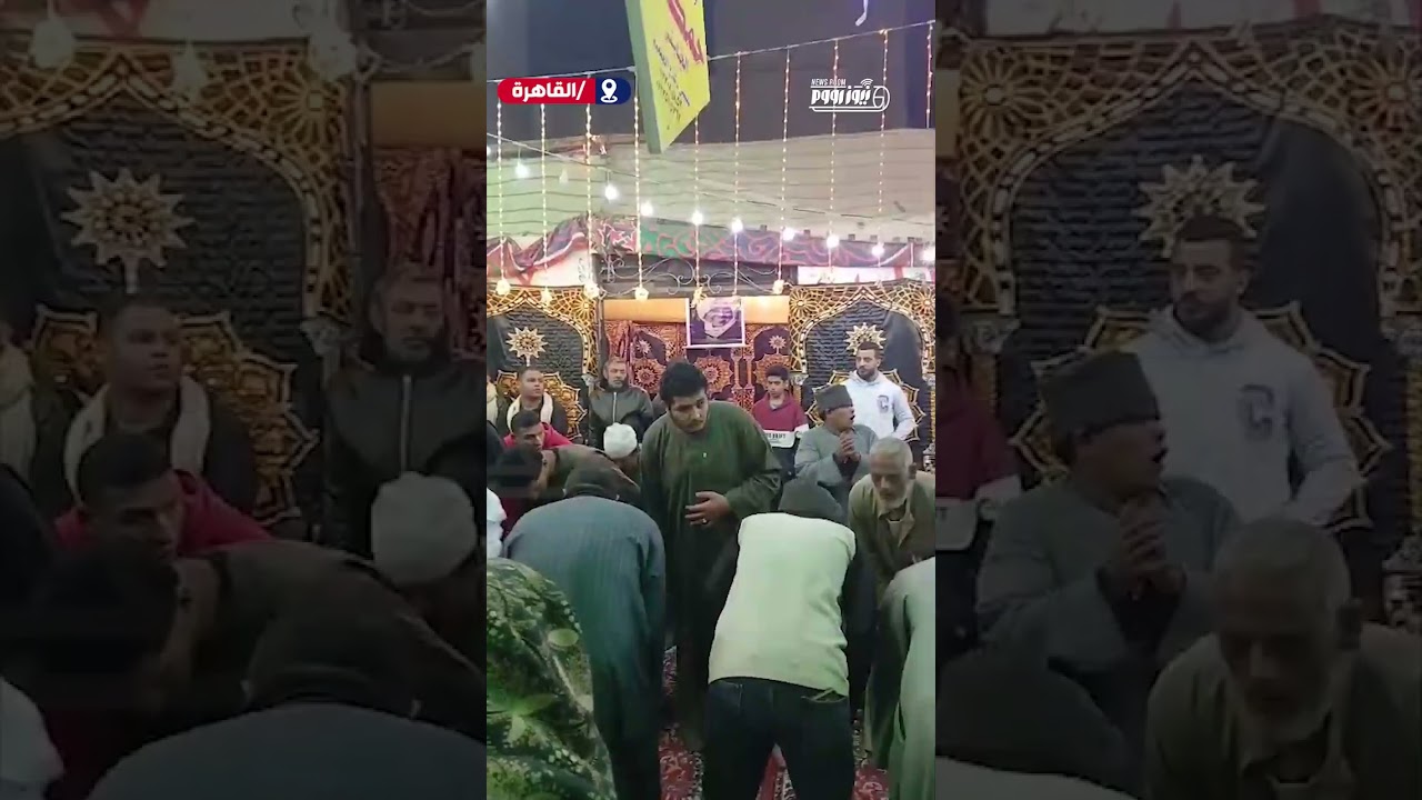 على هامش احتفالات السيدة زينب،  إنشاد ممدوح السنوسي