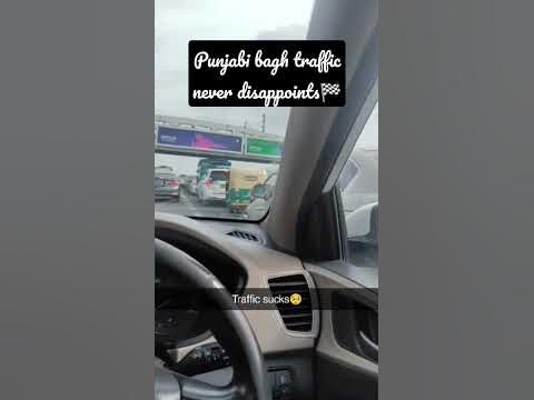 PUNJABI BAGH TRAFFIC JAM BEATS GURGOAN TRAFFIC JAM IN 2023 #carstatus # ...