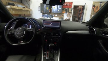 DIY Installation 10.25" Android Screen Navigation and backup camera Audi Q5 Audi A4