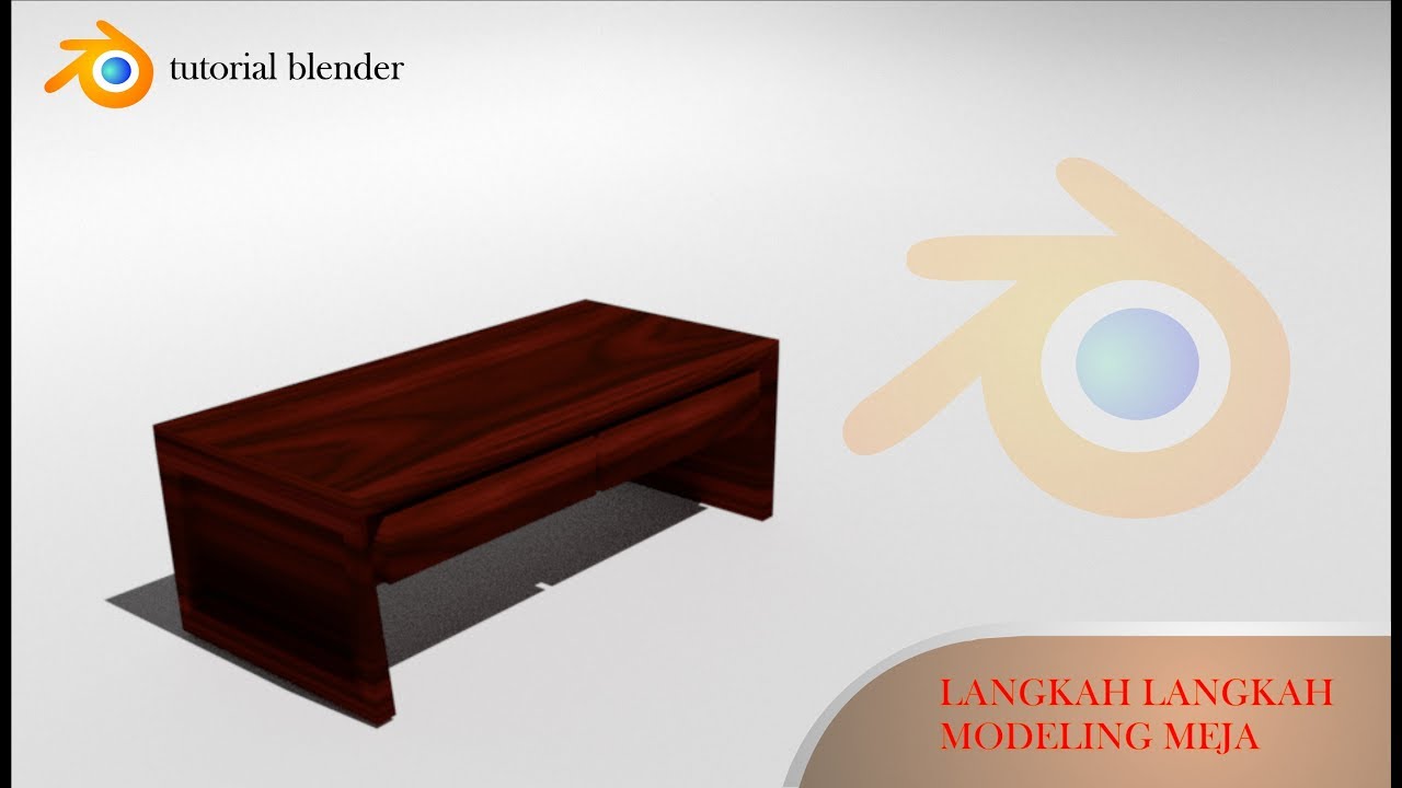 Modeling Objek Meja - Blender Eps.3 - YouTube