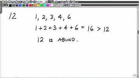 Deficient, Abundant and Perfect Numbers