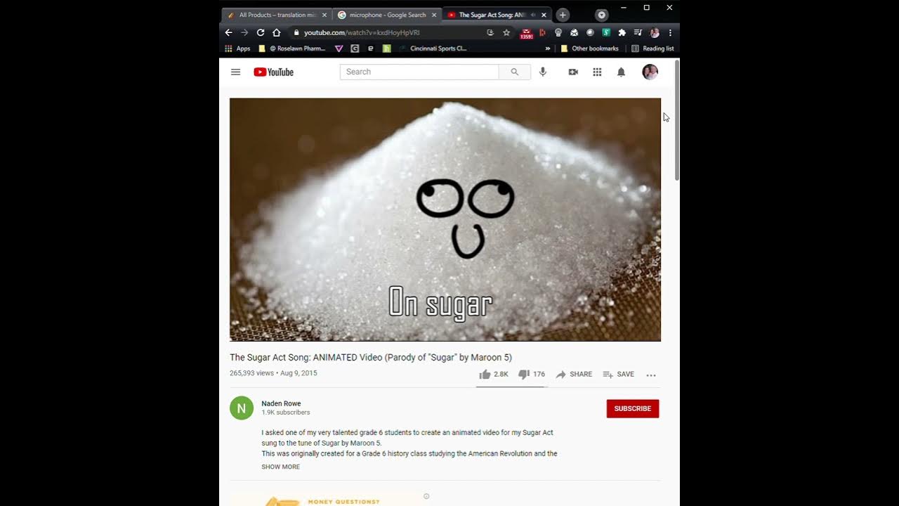 1 The Sugar Act Song ANIMATED Video Parody of Sugar by Maroon 5 YouTube