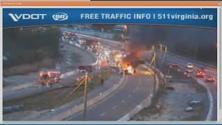 Vehicle fire caused delays on I-64 near 4th View St.