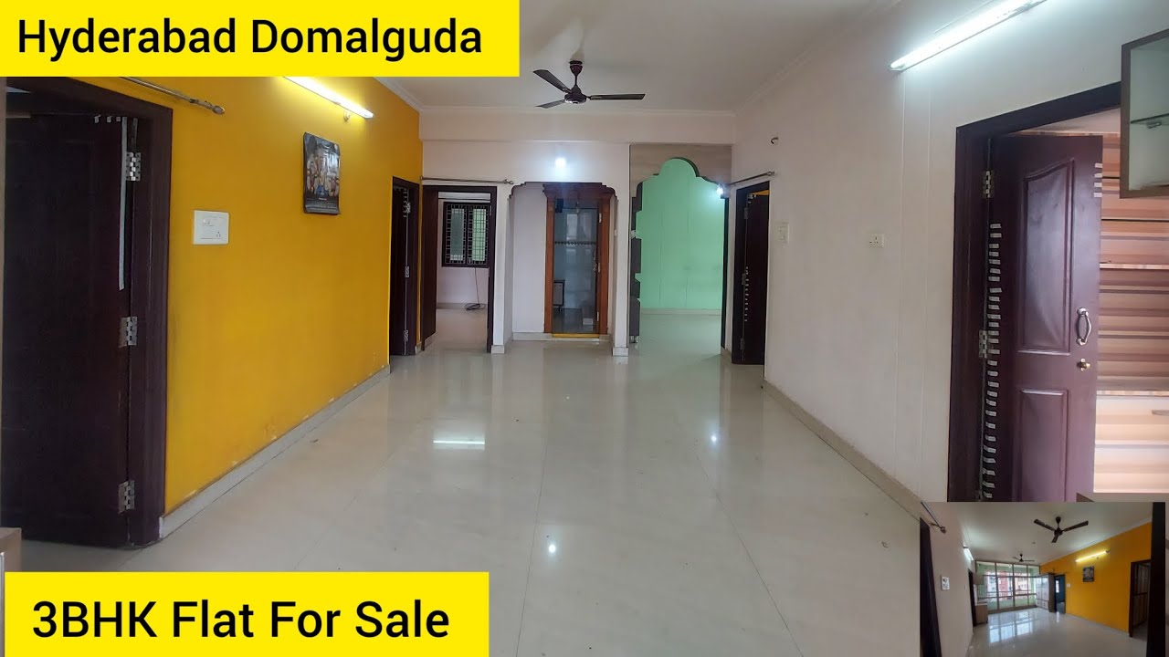 Hyderabad Domalguda 3bhk Flat For Sale - YouTube