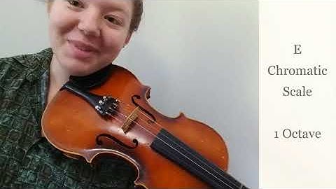 Violin | E Chromatic Scale - 1 Octave