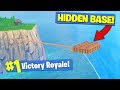 Building A *SECRET BASE* In Fortnite Battle Royale!