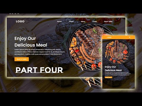 Responsive Restaurant Website Using HTML CSS JavaScript | food website ...