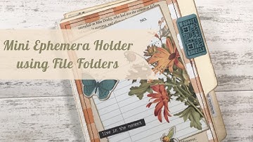 Easy Mini Ephemera Holder Using File Folders Tutorial | The Rubber Buggy DT Project