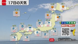 8月17日の天気