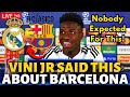 💥BOMBSHELL! LOOK WHAT VINI JR SAID ABOUT BARCELONA BEFORE "EL CLÁSICO"! BARCELONA NEWS TODAY!