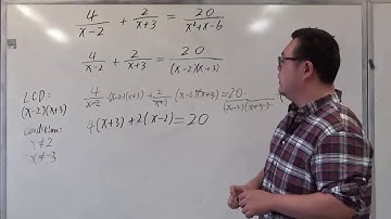 Solving Rational Equations Example IV - BMCC (CUNY) MAT56/MAT206