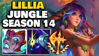 Lillia Jungle Tips and Tricks & how to CARRY| Best Build & Runes Lillia  Jungle Gameplay Season 14