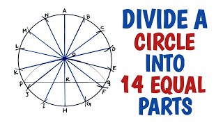 How to divide a circle into 14 equal parts by DRAWING EDUTECH 701 views 5 months ago 2 minutes, 40 seconds