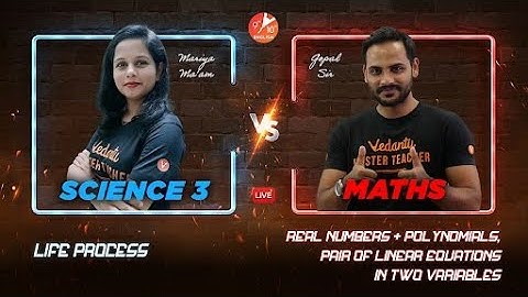 Maha Menti Wars ⚔️- Science 3 [Ch 6] vs Maths [Ch 1,2,3] CBSE Class 10 |  Mariya Mam vs Gopal Sir