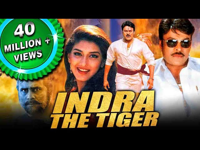 Chiranjeevi Superhit Action Hindi Dubbed Movie | Indra The Tiger | Sonali Bendre class=