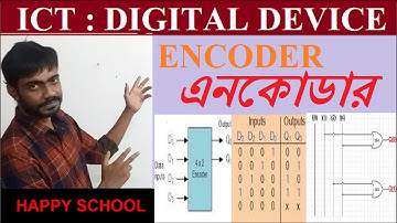 Encoder | 4 To 2 Encoder | HSC ICT Bangla Tutorial | এনকোডার