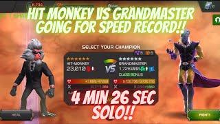 Can Hit Monkey Get the SPEED RECORD!?!? Hit Monkey VS Grandmaster Act 6.4.6