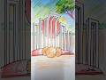 How to Draw 21st February Shahid Minar ২১শে ফেব্রুয়ারি #shorts #drawing #আঁকা