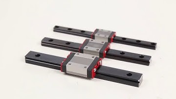 Black anodized linear rail