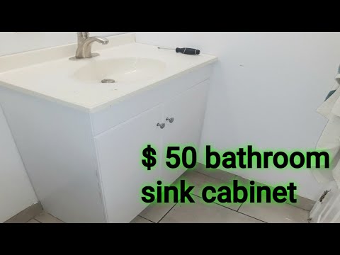 How To Make A Bathroom Vanity Out Of A Cabinet?
