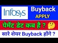 infosys buyback पेमेंट डेट कब है?  infosys buyback,  infosys share latest news today, infosys share