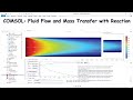 COMSOL : Fluid Flow and Mass Transfer with Reaction