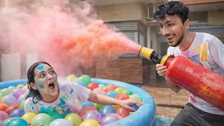 Ye kya ho gaya holi per 😲 | Holi Vlog screenshot 4