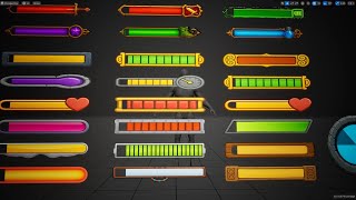 Ultimate Stylized UI Progress Bar Material Pack | Unreal Engine 5