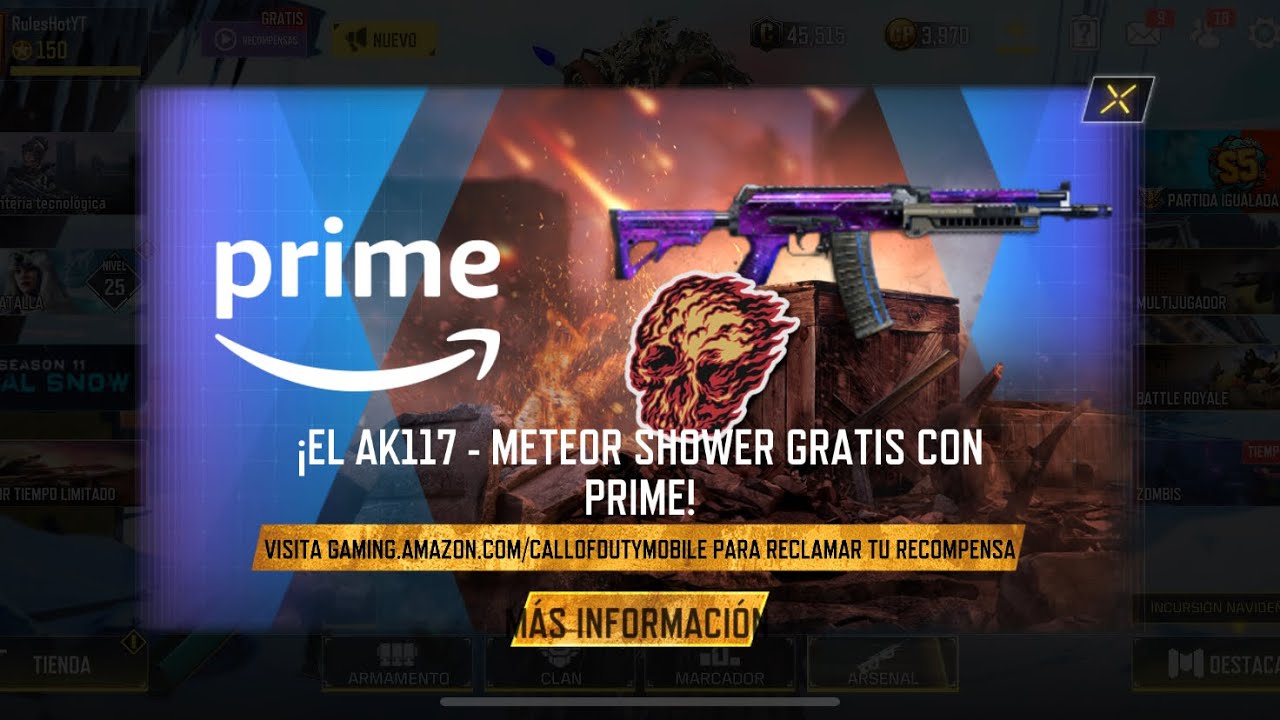 COMO RECLAMAR CÓDIGO DE AMAZON PRIME | COD Mobile - YouTube